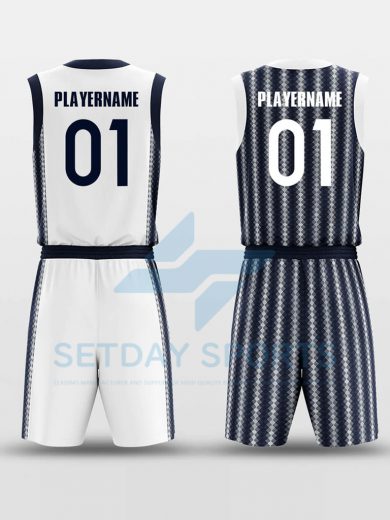 Custom Reversible Sublimated Basketball Jersey Set