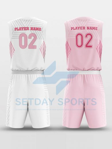 Custom Reversible Sublimated Basketball Jersey Set