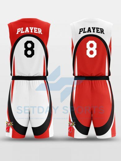 Custom Reversible Sublimated Basketball Jersey Set