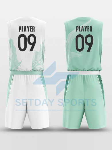 Custom Reversible Sublimated Basketball Jersey Set