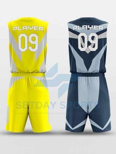 Custom Reversible Sublimated Basketball Jersey Set