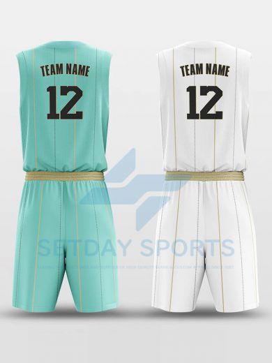 Custom Reversible Sublimated Basketball Jersey Set