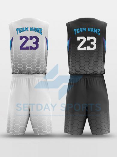 Custom Reversible Sublimated Basketball Jersey Set