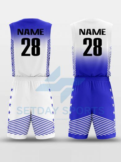 Custom Reversible Sublimated Basketball Jersey Set