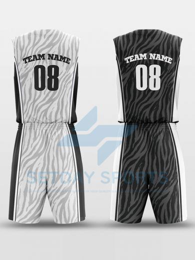 Custom Reversible Sublimated Basketball Jersey Set