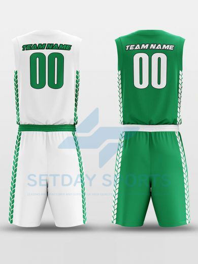 Custom Reversible Sublimated Basketball Jersey Set