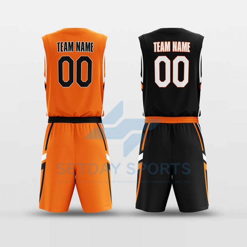 Custom Reversible Sublimated Basketball Jersey Set