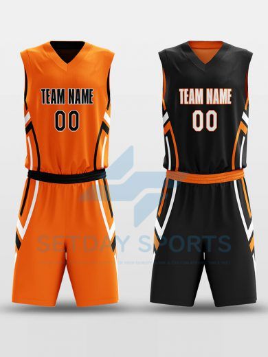 Custom Reversible Sublimated Basketball Jersey Set