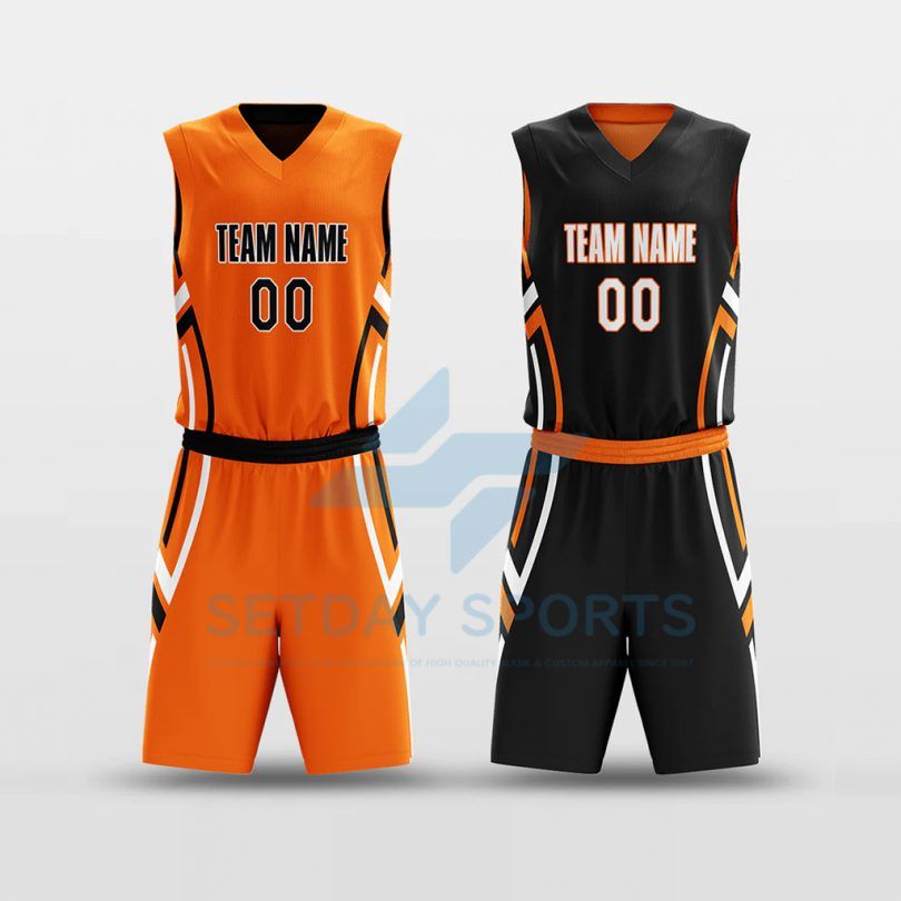 Custom Reversible Sublimated Basketball Jersey Set