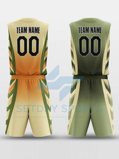 Custom Reversible Sublimated Basketball Jersey Set