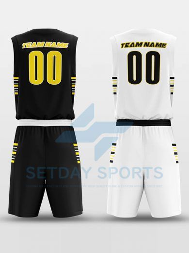 Custom Reversible Sublimated Basketball Jersey Set