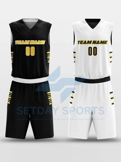 Custom Reversible Sublimated Basketball Jersey Set