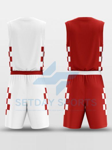 Custom Reversible Sublimated Basketball Jersey Set