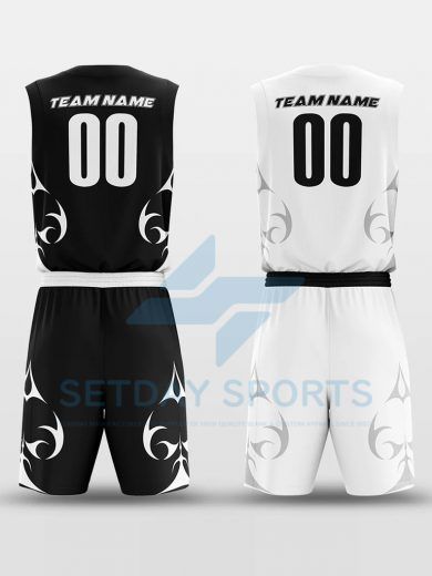 Custom Reversible Sublimated Basketball Jersey Set