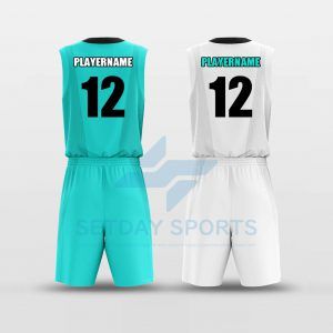 Custom Reversible Sublimated Basketball Jersey Set