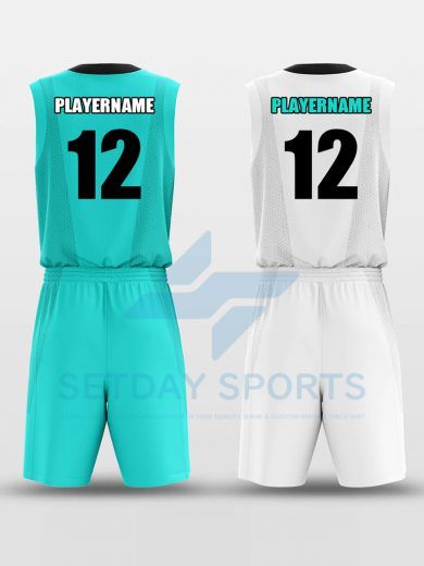 Custom Reversible Sublimated Basketball Jersey Set