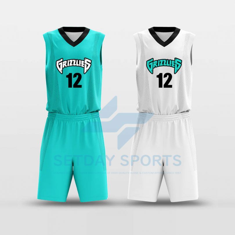 Custom Reversible Sublimated Basketball Jersey Set