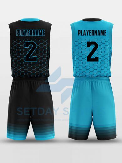 Custom Reversible Sublimated Basketball Jersey Set