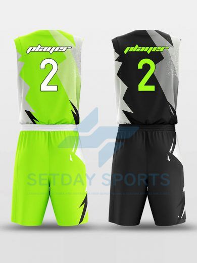 Custom Reversible Sublimated Basketball Jersey Set