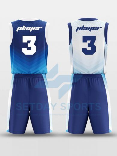 Custom Reversible Sublimated Basketball Jersey Set