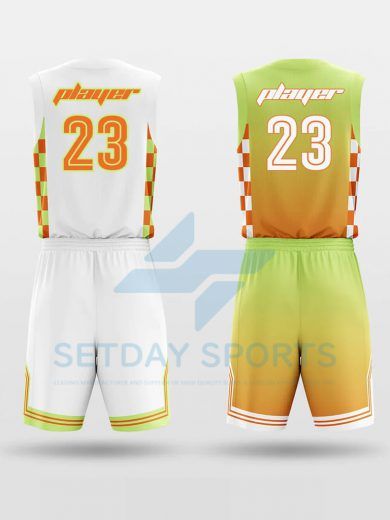 Custom Reversible Sublimated Basketball Jersey Set
