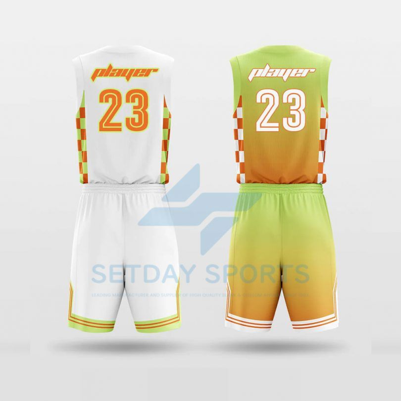 Custom Reversible Sublimated Basketball Jersey Set