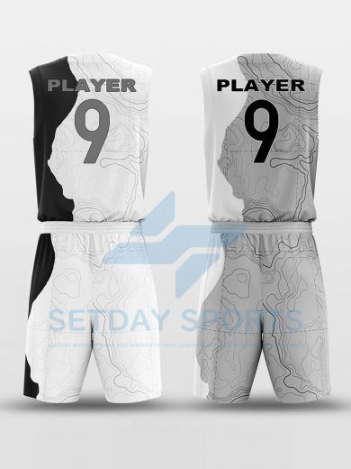 Custom Reversible Sublimated Basketball Jersey Set