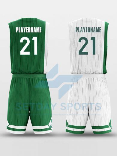 Custom Reversible Sublimated Basketball Jersey Set
