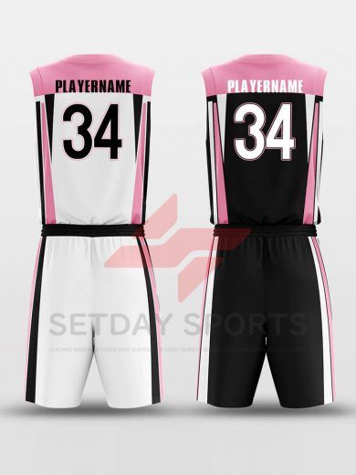 Custom Reversible Sublimated Basketball Jersey Set