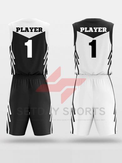 Custom Reversible Sublimated Basketball Jersey Set