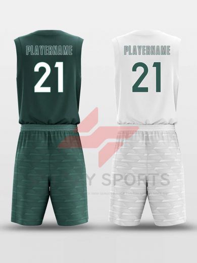 Custom Reversible Sublimated Basketball Jersey Set