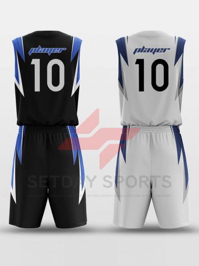 Custom Reversible Sublimated Basketball Jersey Set