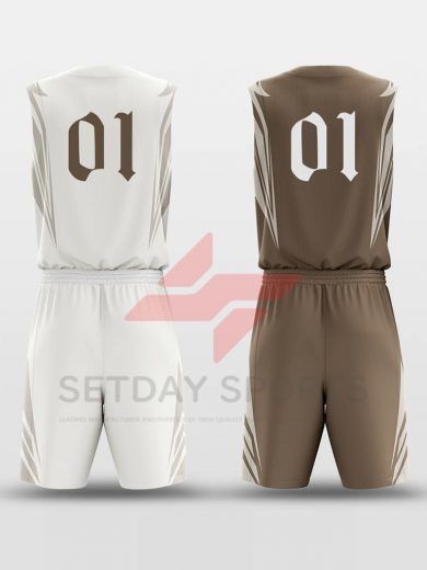 Custom Reversible Sublimated Basketball Jersey Set