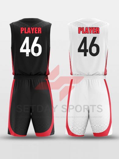 Custom Reversible Sublimated Basketball Jersey Set