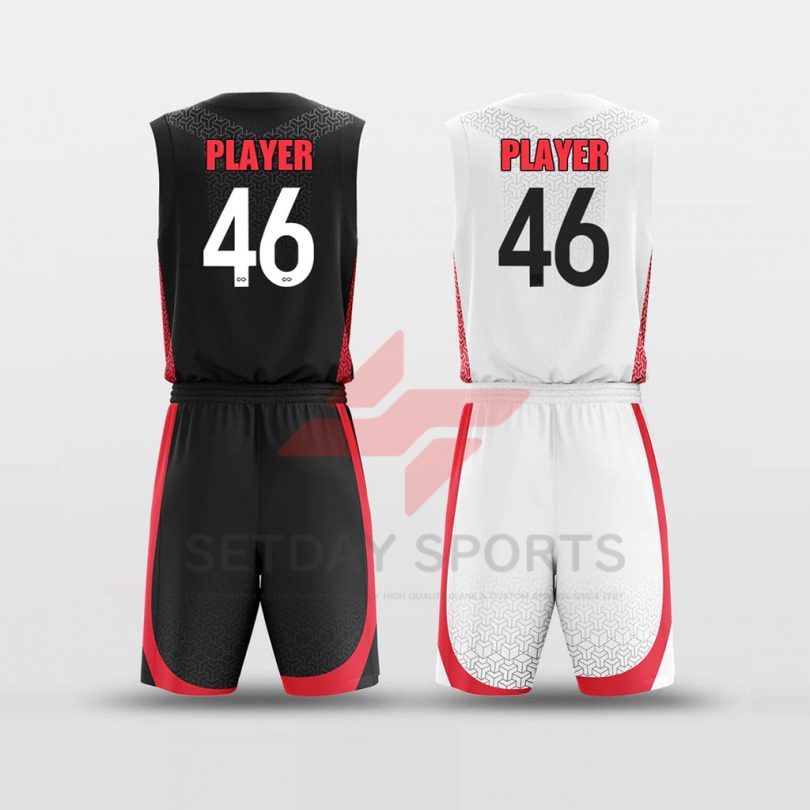 Custom Reversible Sublimated Basketball Jersey Set