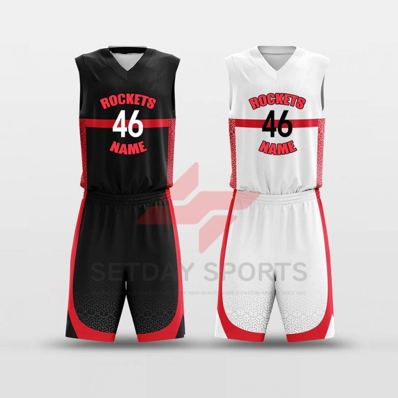 Custom Reversible Sublimated Basketball Jersey Set