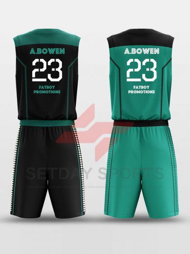 Custom Reversible Sublimated Basketball Jersey Set