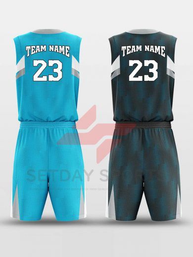 Custom Reversible Sublimated Basketball Jersey Set