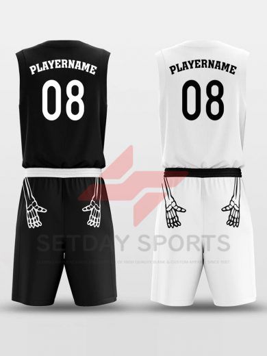 Custom Reversible Sublimated Basketball Jersey Set