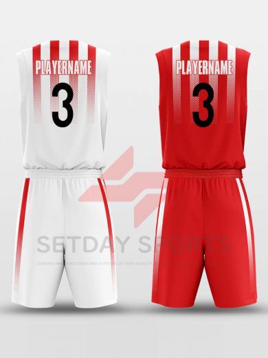 Custom Reversible Sublimated Basketball Jersey Set