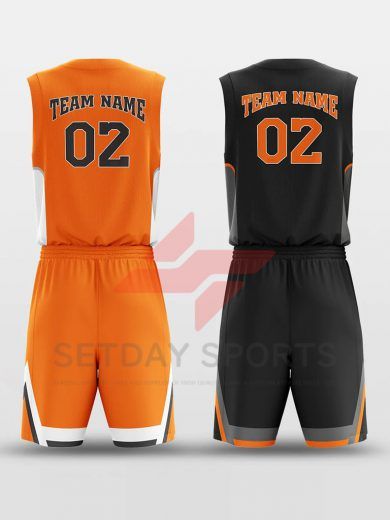 Custom Reversible Sublimated Basketball Jersey Set