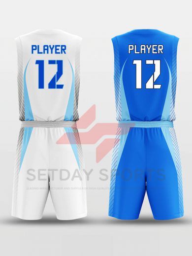 Custom Reversible Sublimated Basketball Jersey Set
