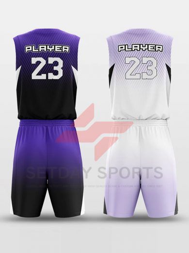 Custom Reversible Sublimated Basketball Jersey Set