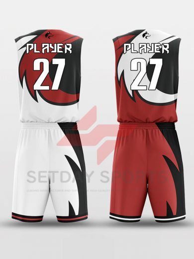 Custom Reversible Sublimated Basketball Jersey Set