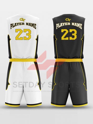Custom Reversible Sublimated Basketball Jersey Set