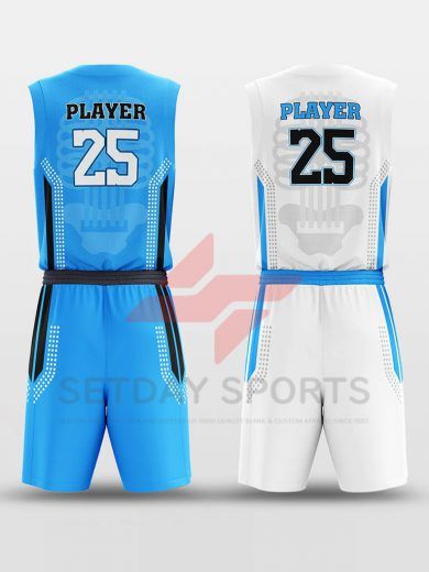 Custom Reversible Sublimated Basketball Jersey Set