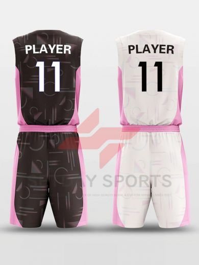 Custom Reversible Sublimated Basketball Jersey Set