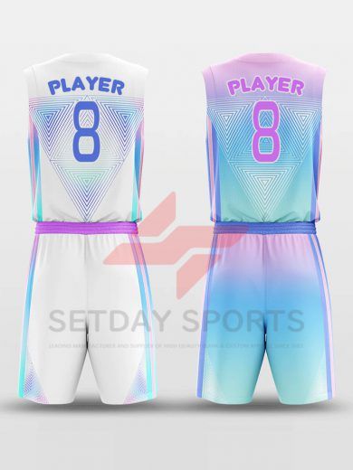Custom Reversible Sublimated Basketball Jersey Set