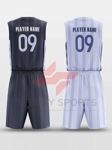 Custom Reversible Sublimated Basketball Jersey Set