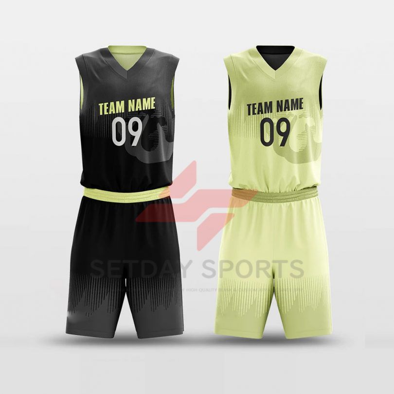 Custom Reversible Sublimated Basketball Jersey Set